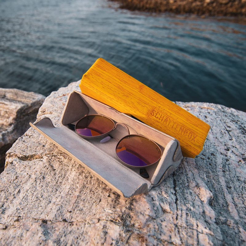 ActiveSol Glasses Case "Shadow Box" | Hard Case for Glasses