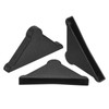 uxcell 20Pcs Plastic Corner Protectors 5x50mm Triangle Shape Glass Corner