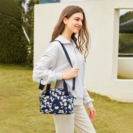 FORRICA Womens Handbag Casual Shoulder Bags Waterproof Oxford Cloth Crossbody Bag Ladies Multiple Pockets Satchel Bag Handbags Blue A