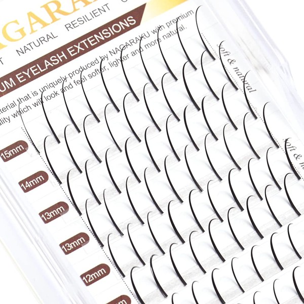 NAGARAKU False Eyelashes Extensions, Eye Makeup Decoration, Individual Eyelashes, 0.07