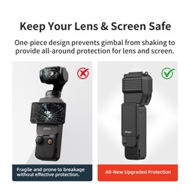 Taoricup Protective Case for DJI Osmo Pocket 4 PTZ Protective Cover for DJI Osmo Pocket 4 Accessories Gimbal Cover Screen Protector Action Camera