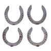 4pcs Horseshoes Aluminum Alloy Light Weight Reliable Practical Horse Riding