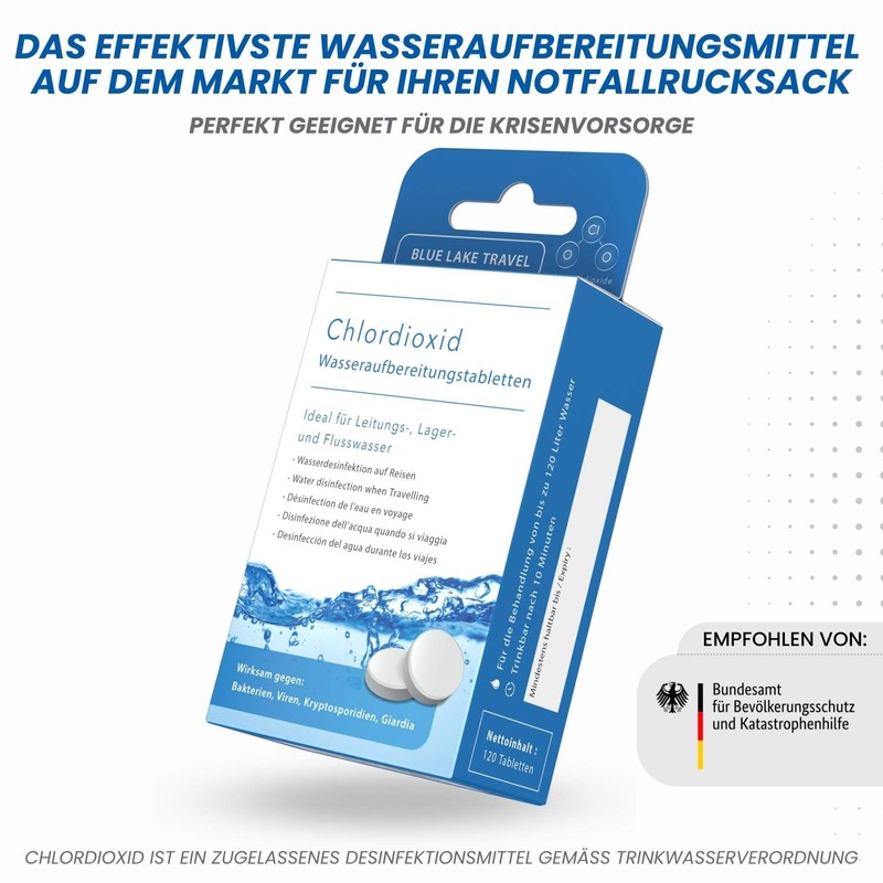 Water Treatment Drinking Water (4 x 30 Tablets) - Water