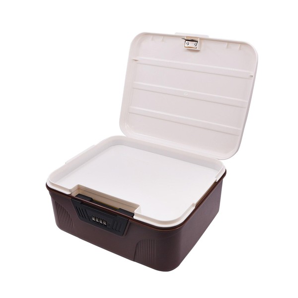 Qiveno Storage Bin - 2.3 Gallon Locking Container with 4-Digit