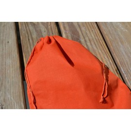 Cotton Single Drawstring Muslin Bags 6"x10" (Black Color)-25 Count Pack