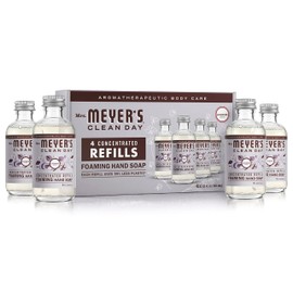 MRS. MEYER'S CLEAN DAY MRS. MEYER'S CLEAN DAY Foaming Hand Soap Concentrated Refills, 4 Concentrated Refills (2 Fl. Oz each), Lavender Scent, Makes 40 Fl. Oz. of Foaming Soap Total