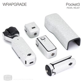 WRAPGRADE Skin Sticker Compatible with DJI Osmo Pocket 3 Decal (Pearl Relief)