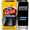 Glad® ForceFlex® Drawstring Trash Bags, 30 Gallons, Black, Box Of
