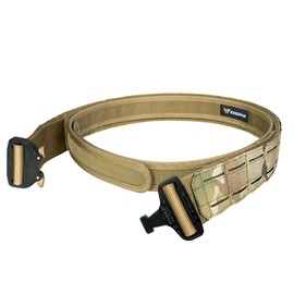IDOGEAR Inner Belt Tactical Belt Accessories Hook Liner 1.5 Inch Width for Tactical Duty Belt Men (Large for Waist 96-106 cm, Khaki)