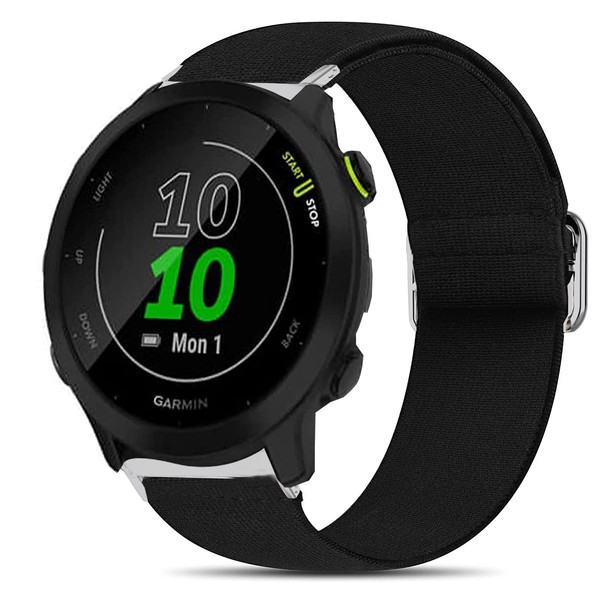 Giaogor Compatible for Garmin Forerunner 55 Band, Stretch Elastics Nylon