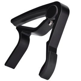 Guitar Capo, Portable Quick Change Tune Clamp Handheld Tuner Capo para guitarra popular(Negro)