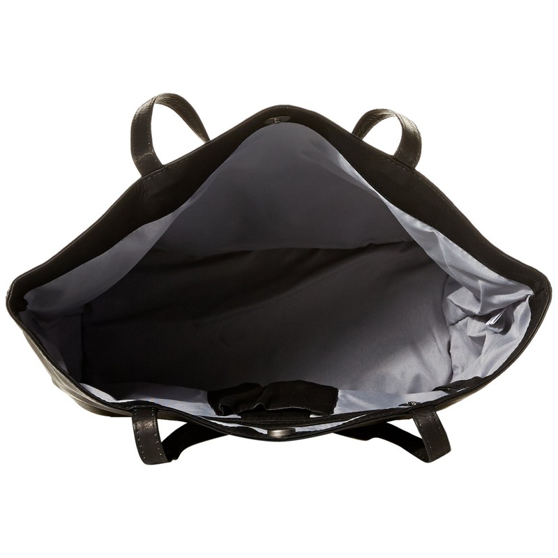 Piel Leather Tote, Black, One Size