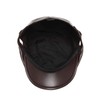 Kono Men Flat Cap PU Leather Gatsby Newsboy Caps Adjustable