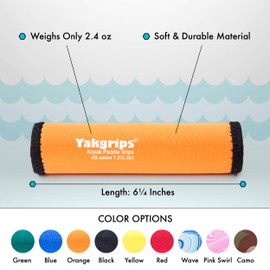 Yakgrips Takeapart Kayak Paddle Grips, No-Slip, Prevents Blisters (Orange) - Cascade Creek