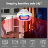 Wireless home security alarm system with motion sensor alarm detector,