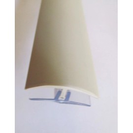 PHC LPC 4" Sample IVORY Rigid Plastic 1" Ceiling Sidewall Batten Snap Trim & Retainer
