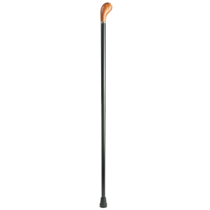 Rosewood Knob Cane with Black Shaft