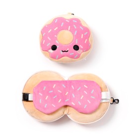 Puckator Travel Pillow with Relaxeazzz Mask - Donut