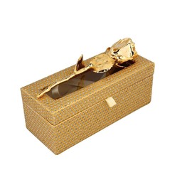 Billion Deals 24K Gold Dipped Natural Rose 6 inch with Golden Beautiful Gift Box Best Gift for Valentine Day, Anniversary,Birthday,Thanksgiving