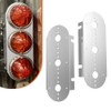 MOTOQUEEN Air Cleaner Front Light Brackets Kit for Peterbilt 3