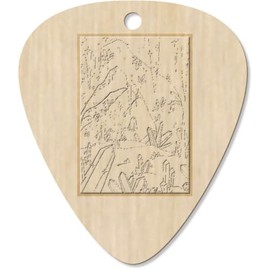 7 x 'The Crystal Cave' Guitar Picks/Pendants (GP00034480)