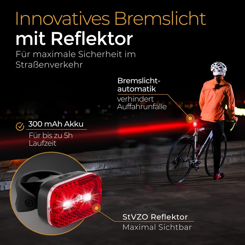 LICHTMEISTER Bicycle Light (Bicycle Light Set)