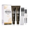 DONG RHYME Eyebrow Tint Kit Coffee Hen-na, Semi-Permanent Professional Coffee