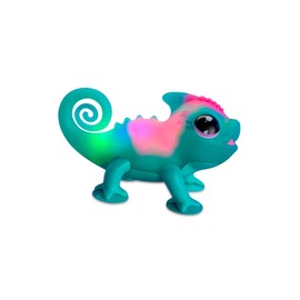 Giochi Preziosi Chameleon Little Live Pets Sunny Interactive Chameleon with Suction Cups, Changes Colour Depending on the Mood, Loves Music from 5 Years, LP200000