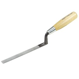 Kraft Tool BL765 5/8"x6-5/8" Caulking Trowel w/Wood Handle