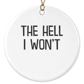 22Feels Funny Christmas Ornament Office Tree Decoration Secret Santa Men Women Co-Worker Xmas Present Humor