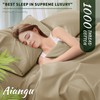 AiAngu 100% Egyptian Cotton Sheet Set 4 Piece, Luxury 1000