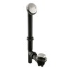 Westbrass Y593144-05 14" Black Tubular Bath Waste & Overflow Assembly
