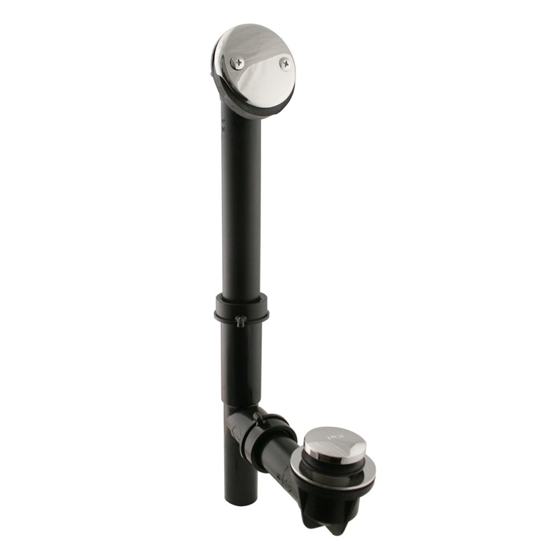 Westbrass Y593144-05 14" Black Tubular Bath Waste & Overflow Assembly