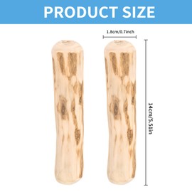 2Pcs Coffee Wood Dog Chew,Natural Wooden Bone Chewing Toy,Coffee Sticks for Dogs,Tree Root Teething Chews Stick Treats Dental Durable Cleaning Teeth Bones Chewers Toys,Low Fat,for Most Puppy Teething