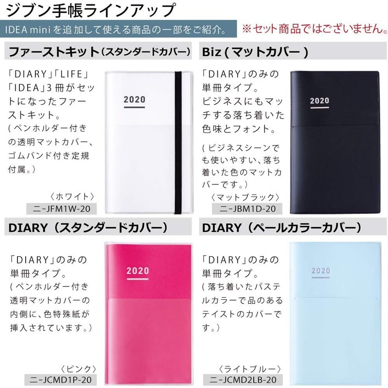 Kokuyo Jibun Notebook Mini IDEA 2 Pack Ni-JCMA3N (Bulk Purchase