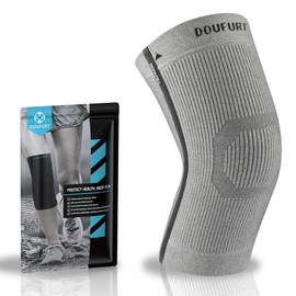 DOUFURT Knee Brace for Women & Men Knee Compression Sleeve Meniscus Tear, Patella Stabilizer knee support for knee Pain, ACL, MCL, Arthritis, Running