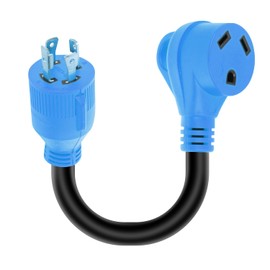 SCITOO 30AMP to 30AMP 1Feet RV Extension Cord,Heavy Duty 4,STW 10AWG/3C Gauge Wires RV Power Cord for RVs, Generators, Campers, ETL/CETL Listed