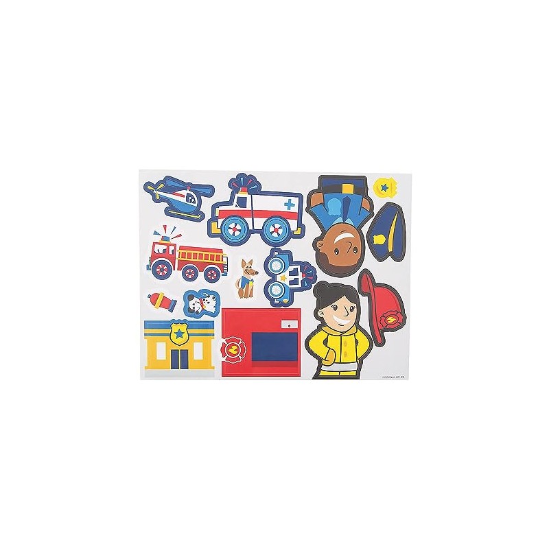 Fun Express - Rescue Hero Make A Sticker Scene