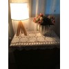 Damanni Rectangular Cotton Handmade Crochet Lace Table Runner Doilies Dresser