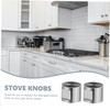DOITOOL Gas Cooker Knobs 2pcs Replacement Stove Knobs Simple Style