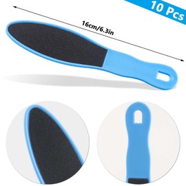 TYFYH Foot File 10 Pcs Double Sided Foot Files,Foot Scraper Hard Skin Remover Pedicure Foot Files Foot Exfoliator Effectively Feet Hard Skin Remover and Calluses,Reusable