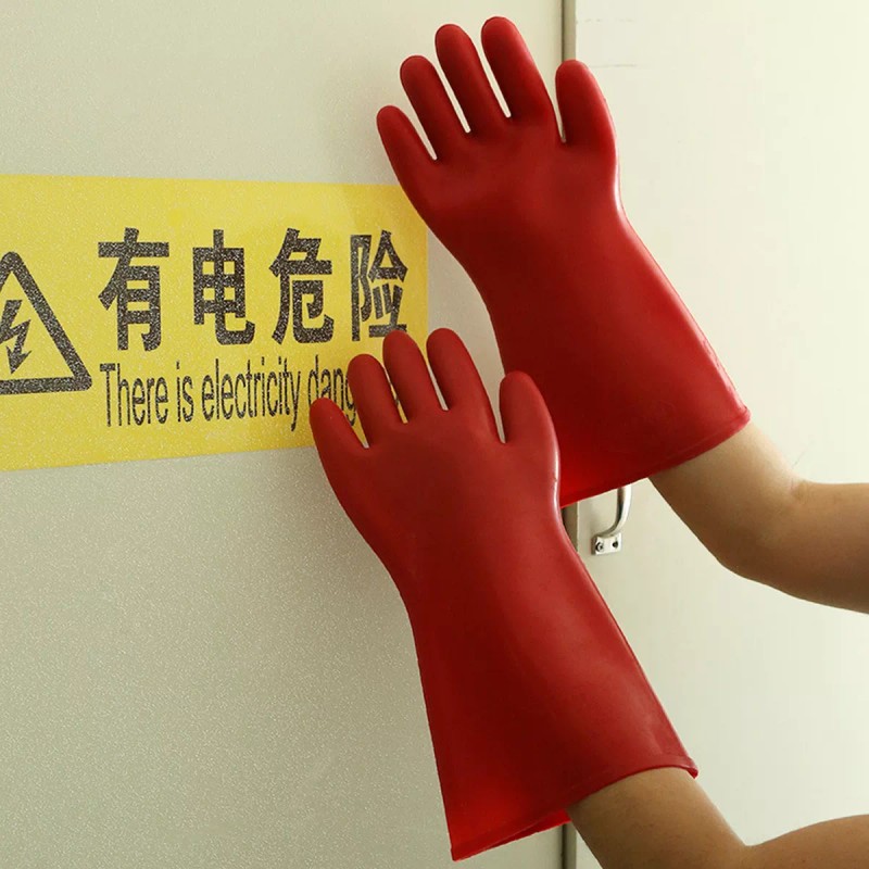 generic 1 Par De Guantes Eléctricos Aislados Clase De Goma