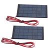 2Pcs Mini Solar Power Module Epoxy Panel with 100cm Cable
