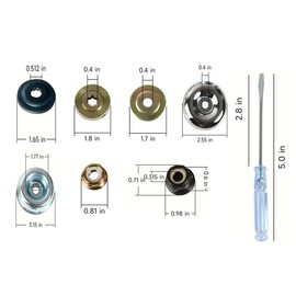 8 Inch Unbreakable Wired Trimmer Blade, Wire Cutter Trimmer Head, Wire Rotary Brush Weed Eater Head for Weeding, Moss & Rust Removal with Universal Adapter Kit