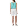 s.Oliver Shorts with Braided Belt and Garment Dye, White, 42