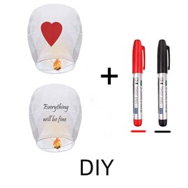 Paper Lantern White,Flying Lanterns Make Outdoor Activities More Fun,Floating Lanterns are Environmentally Friendly Biodegradable…