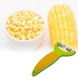 EDOBLUE Corn Zipper 6" - Lovely Shape Ergonomic Kitchen Tool Corn Planer Cutter Cob Peeler Corn Stripper Kernel Cutter