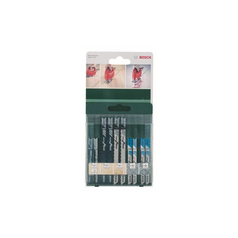 Bosch 2609256776 Jigsaw Blade Set (10 Pieces)