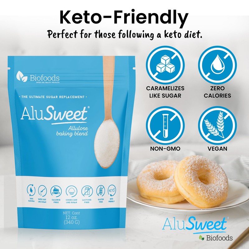 Alusweet Allulose Sweetener Zero Calorie - 24 oz - 1:1