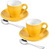 ionEgg Porcelain Espresso Cup with Saucer And Stainless Steel mini